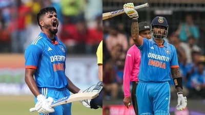 Shreyas Iyer scored a century while Suryakumar Yadav smashed his second straight fifty Shreyas Iyer scored a century while Suryakumar Yadav smashed his second straight fifty