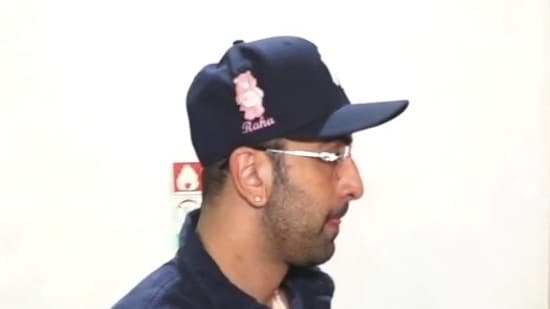 Ranbir Kapoor spotted in a customised cap with daughter Raha's name