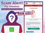 India Post shared the image of iPhone scam message.