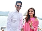 Parineeti Chopra and Raghav Chadha make first public appearance after wedding in Udaipur. (Varinder Chawla) Parineeti Chopra and Raghav Chadha make first public appearance after wedding in Udaipur. (Varinder Chawla)
