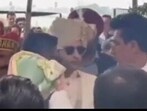 Raghav Chadha as groom during his baaraat. Raghav Chadha as groom during his baaraat.