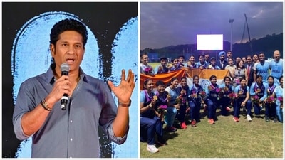 Sachin Tendulkar shared a special message for Harmanpreet and Co. after India clinched a historic gold at the Asian Games (PTI/Sachin Tendulkar Twitter) Sachin Tendulkar shared a special message for Harmanpreet and Co. after India clinched a historic gold at the Asian Games (PTI/Sachin Tendulkar Twitter)