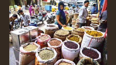 In June, to ease supplies of pulses amid high inflation, the Centre had imposed caps on the quantity of two widely consumed variety of pulses -- tur (pigeon pea) and urad (black gram) – that traders were allowed to store, a measure known as stockholding limits. (Bloomberg) In June, to ease supplies of pulses amid high inflation, the Centre had imposed caps on the quantity of two widely consumed variety of pulses -- tur (pigeon pea) and urad (black gram) – that traders were allowed to store, a measure known as stockholding limits. (Bloomberg)