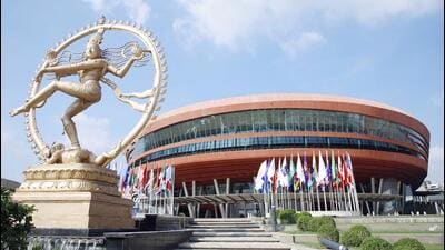 Krishan Kumar, the deputy general manager overseeing the trade fair, said this is the first time that all 14 halls of the complex will be occupied. (ANI) Krishan Kumar, the deputy general manager overseeing the trade fair, said this is the first time that all 14 halls of the complex will be occupied. (ANI)