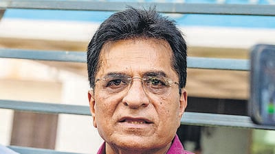 Mumbai, India - May 29, 2023: BJP leader Kirit Somaiya files complaint in connection with the BMC Land Aquisition Scam of Dahisar with Mumbai Police Anti-Corruption Bureau (ACB), Worli Office, in Mumbai, India, on Monday, May 29, 2023. (Photo by Satish Bate/ Hindustan Times) (Satish Bate/HT PHOTO)