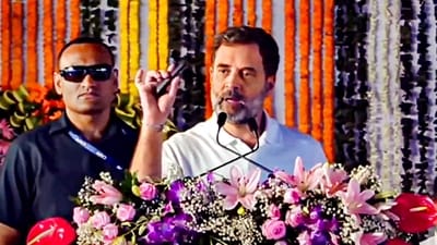 Congress leader Rahul Gandhi addresses during the launch of the 'Gramin Awas Nyay Yojana', (PTI) Congress leader Rahul Gandhi addresses during the launch of the 'Gramin Awas Nyay Yojana', (PTI)