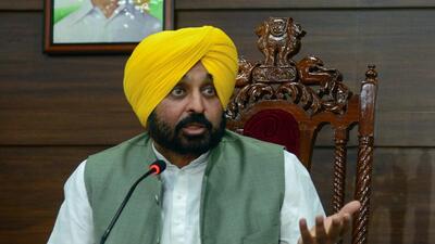 Punjab chief minister Bhagwant Mann. (ANI) Punjab chief minister Bhagwant Mann. (ANI)