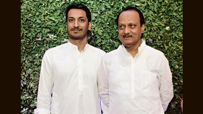 Rumours are rife that Ajit’s son Parth Pawar could contest LS elections from Baramati. (HT PHOTO)