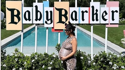 Kourtney's family each recorded and shared the special moment on their social media.