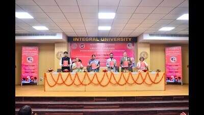 Speakers at the seminar held at Integral University in Lucknow on Monday (HT Photo) Speakers at the seminar held at Integral University in Lucknow on Monday (HT Photo)