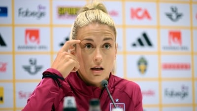 Spain's Alexia Putellas attends a press conference in Gothenburg (AP) Spain's Alexia Putellas attends a press conference in Gothenburg (AP)