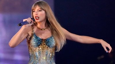 Taylor Swift performs during The Eras Tour on August 7, 2023, at SoFi Stadium in Los Angeles (AP Photo/Chris Pizzello) Taylor Swift performs during The Eras Tour on August 7, 2023, at SoFi Stadium in Los Angeles (AP Photo/Chris Pizzello)