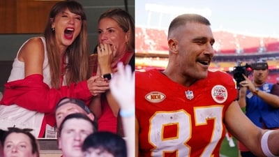 Singer Taylor Swift who is dating Travis Kelce, was in attendance during the match between Kansas City Chiefs and Chicago Bears (Getty Images via AFP) Singer Taylor Swift who is dating Travis Kelce, was in attendance during the match between Kansas City Chiefs and Chicago Bears (Getty Images via AFP)