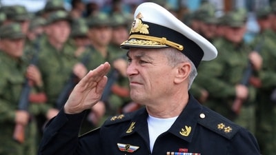 Russia-Ukraine War: Commander of the Russian Black Sea Fleet Vice-Admiral Viktor Sokolov. (File)