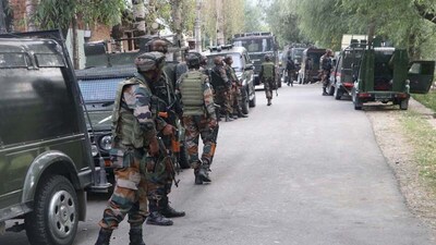 Images from the Kokernag encounter where one local terrorist was killed.