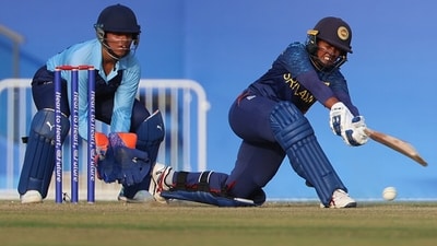 Despite an early stutter, Oshadi Ranasinghe kept Sri Lanka alive in chase with 19 off 26 balls. It wasn't the most fluent innings but ideal on a deteriorating surface. (Getty) Despite an early stutter, Oshadi Ranasinghe kept Sri Lanka alive in chase with 19 off 26 balls. It wasn't the most fluent innings but ideal on a deteriorating surface. (Getty)