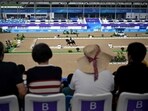 India's Vipul Chheda Hriday with horse Chemxpro Emerald competes in the Prix St-Georges of Equestrian Dressage individual event during the Hangzhou 2022 Asian Games