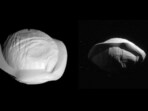 The image shows two pictures of a dumpling-like object. They’re taken from two different angles. The image shows two pictures of a dumpling-like object. They’re taken from two different angles.
