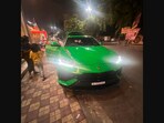 The image shows EaseMyTrip co-founder Rikant Pitti’s Lamborghini Urus Performante. The image shows EaseMyTrip co-founder Rikant Pitti’s Lamborghini Urus Performante.
