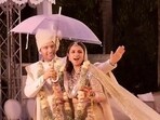 Parineeti Chopra and Raghav Chadha post their varmala ceremony. Parineeti Chopra and Raghav Chadha post their varmala ceremony.