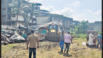 Illegal marriage hall in Nalasopara razed after labourer dies of electrocution Illegal marriage hall in Nalasopara razed after labourer dies of electrocution