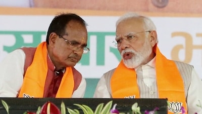 Prime Minister Narendra Modi interacts with Madhya Pradesh Chief Minister Shivraj Singh Chouhan (ANI) Prime Minister Narendra Modi interacts with Madhya Pradesh Chief Minister Shivraj Singh Chouhan (ANI)