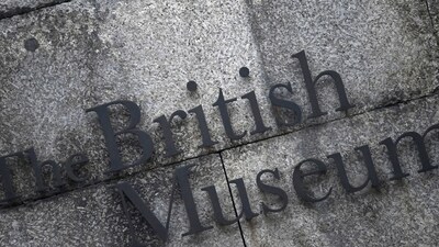 A sign for the British Museum is seen in London, Britain. (Reuters)