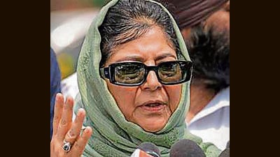 Former chief minister of Jammu and Kashmir Mehbooba Mufti has raised concerns over the recent developments regarding the lithium reserves in the region. (PTI File Photo)
