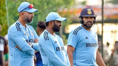 Indian captain Rohit Sharma during a practice session ahead of the last ODI cricket match between India and Australia (PTI) Indian captain Rohit Sharma during a practice session ahead of the last ODI cricket match between India and Australia (PTI)