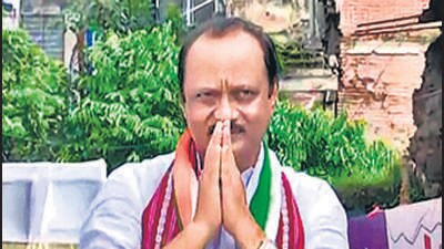 Pune, Sep 10 (ANI): Maharashtra Deputy CM Ajit Pawar holds a roadshow, in Pune on Sunday. (ANI Photo) (ANI)
