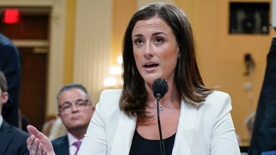 FILE - Cassidy Hutchinson, the former aide to Trump White House chief of staff Mark Meadows, (AP Photo/Jacquelyn Martin, File) (AP) FILE - Cassidy Hutchinson, the former aide to Trump White House chief of staff Mark Meadows, (AP Photo/Jacquelyn Martin, File) (AP)