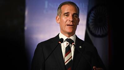 US Ambassador to India Eric Garcetti at the 0th Indo US Economic Summit on Tuesday (HT Photo/Sanchit Khanna) US Ambassador to India Eric Garcetti at the 0th Indo US Economic Summit on Tuesday (HT Photo/Sanchit Khanna)
