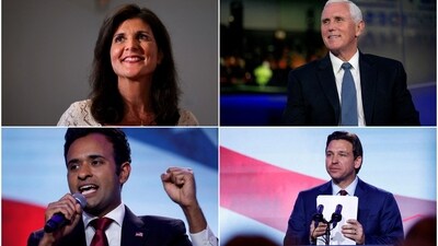 A combination picture shows Republican presidential candidates (Reuters)