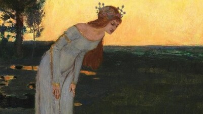 A museum employee replaced the original painting "Das Märchen vom Froschkönig" by Franz von Stuck with a forgery (Fine Art Images/Heritage/IMAGO) A museum employee replaced the original painting "Das Märchen vom Froschkönig" by Franz von Stuck with a forgery (Fine Art Images/Heritage/IMAGO)