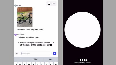 ChatGPT image recognition and voice feature. ChatGPT image recognition and voice feature.
