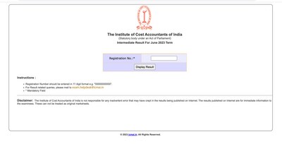 ICMAI CMA Inter, Final June result 2023 out (icmai.in) ICMAI CMA Inter, Final June result 2023 out (icmai.in)