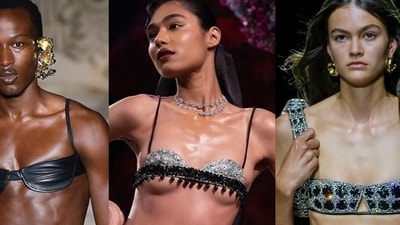Micro blouses have become a hit trend on the ramp with designers creating different styles for their new collection.