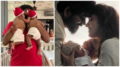 Vignesh Shivan has shared several pictures of his twins Uyir and Ulag.