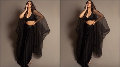 On Monday, Harnaaz drew our blues as she took to Instagram to upload a series of pictures, accompanied by the caption "All my focus is on the good". (Instagram/@harnaazsandhu_03) On Monday, Harnaaz drew our blues as she took to Instagram to upload a series of pictures, accompanied by the caption "All my focus is on the good". (Instagram/@harnaazsandhu_03)