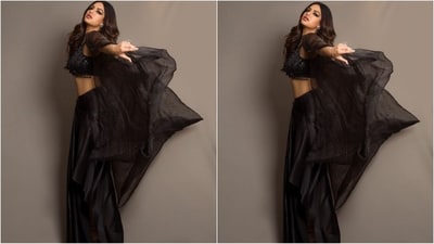 Harnaaz's stunning outfit is from the shelves of designer Divya Agarwal and comes with a price tag of <span class='webrupee'>₹</span>81,400. Her styling was expertly done by fashion stylist Priyanka Castelino. (Instagram/@harnaazsandhu_03) Harnaaz's stunning outfit is from the shelves of designer Divya Agarwal and comes with a price tag of <span class='webrupee'>₹</span>81,400. Her styling was expertly done by fashion stylist Priyanka Castelino. (Instagram/@harnaazsandhu_03)