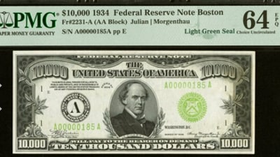 $10,000 that was sold at an auction. (Image/@Heritage Auctions) $10,000 that was sold at an auction. (Image/@Heritage Auctions)