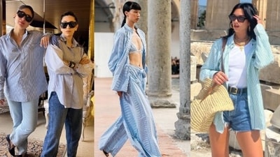 Pinstripe shirts  are seeing its resurgence.