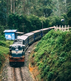 Nilgiri Mountain Railway stretches from Mettupalayam to Ooty in Tamil Nadu. Built-in 1908, the train passes through 16 tunnels and across 250 bridges in the Nilgiri mountain ranges. (Instagram/@brav0juliett)