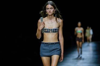 Designer Sabato De Sarno’s debut collection for Gucci had micro blouses, a signature style of the brand.