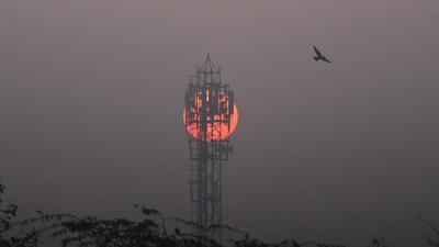A mobile communications tower. (HT PHOTO)