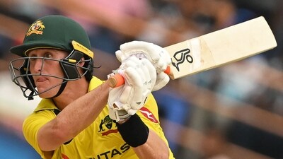 Marnus Labuschagne scored 72 off 58 balls and Australia put up a daunting target of 353 for India to chase. (AFP) Marnus Labuschagne scored 72 off 58 balls and Australia put up a daunting target of 353 for India to chase. (AFP)