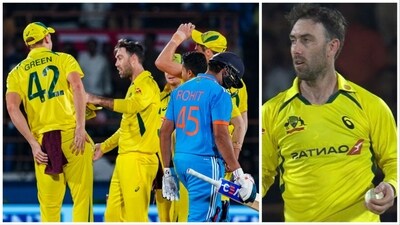 Glenn Maxwell plucked a stunner to dismiss Rohit Sharma in the 3rd ODI (PTI-Jio Cinema) Glenn Maxwell plucked a stunner to dismiss Rohit Sharma in the 3rd ODI (PTI-Jio Cinema)
