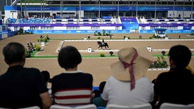 They ended up aggregating 209.205 percentage points, finishing ahead of China (204.882 %) and Hong Kong (204.852%) and thus winning gold. (AFP)