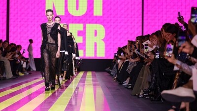 Models wear creations for the Christian Dior Spring/Summer 2024 womenswear fashion collection presented at Paris Fashion Week. (Vianney Le Caer/Invision/AP) Models wear creations for the Christian Dior Spring/Summer 2024 womenswear fashion collection presented at Paris Fashion Week. (Vianney Le Caer/Invision/AP)