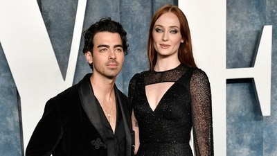 Joe Jonas and Sophie Turner at the Vanity Fair Oscar Party on March 12, 2023. (File)